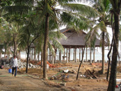 Công trường xây dựng khu du lịch Sa Huỳnh