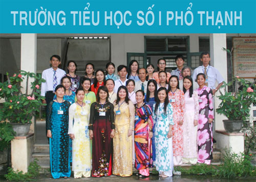 Lời cảm ơn từ trường tiểu họ số 1 Phổ Thạnh